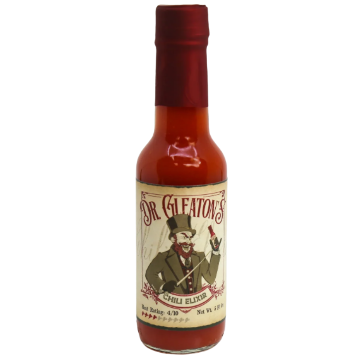Dr. Gleaton's Chili Elixir Barrel Aged Hot Sauce.