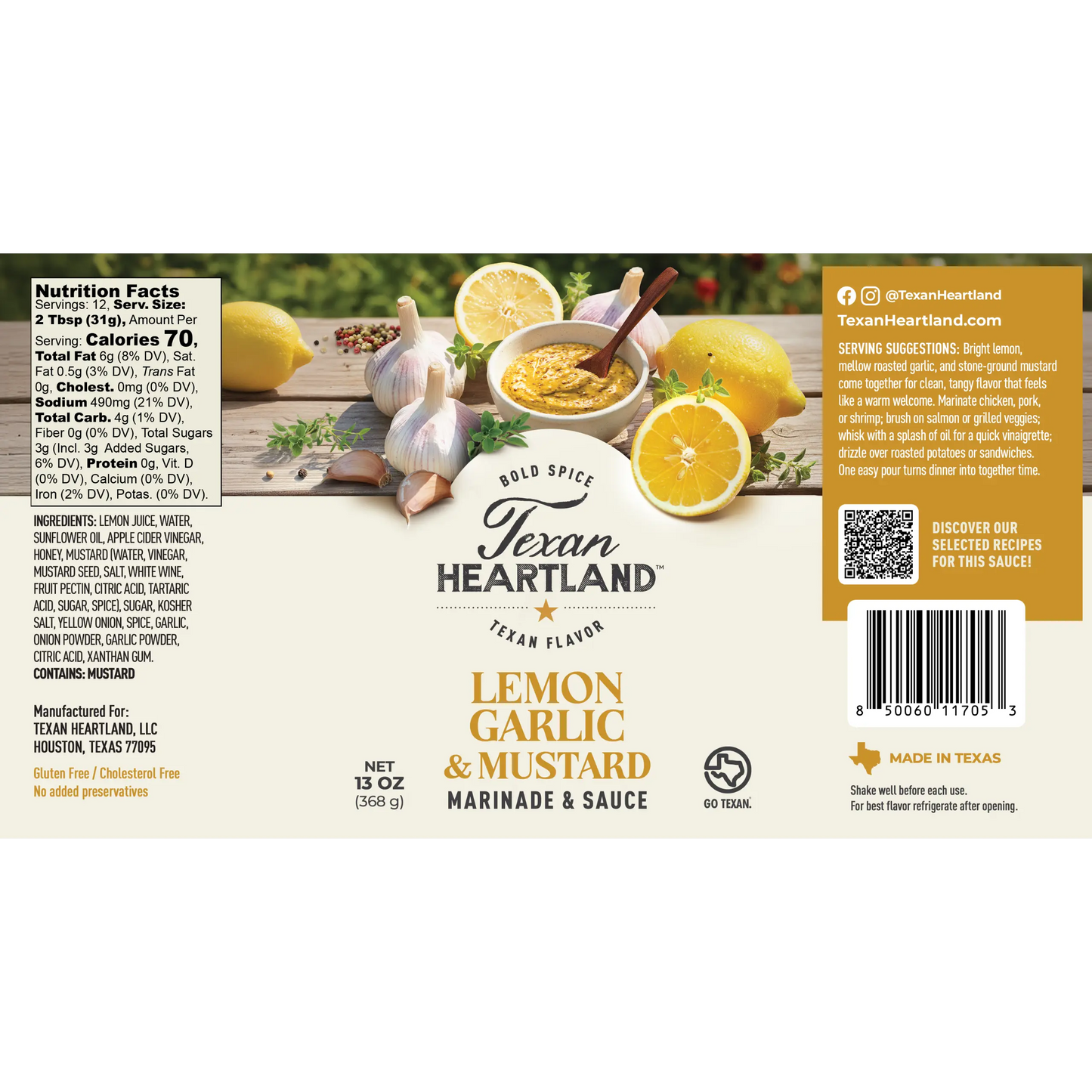 Lemon, Garlic & Mustard Marinade & Sauce