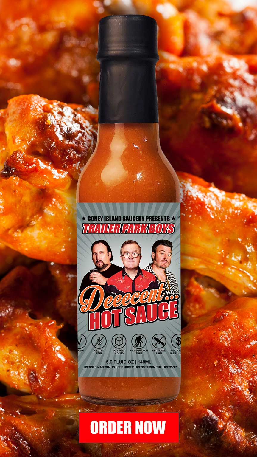 Trailer Park Boys Deeecent Hot Sauce – Louisiana Garlic 5oz