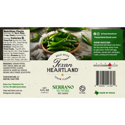 Serrano Sunfire Hot Sauce